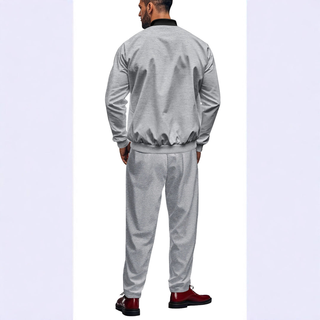 Herren lässiger Bomberjacke und Jogginghose Set Echoarchiv