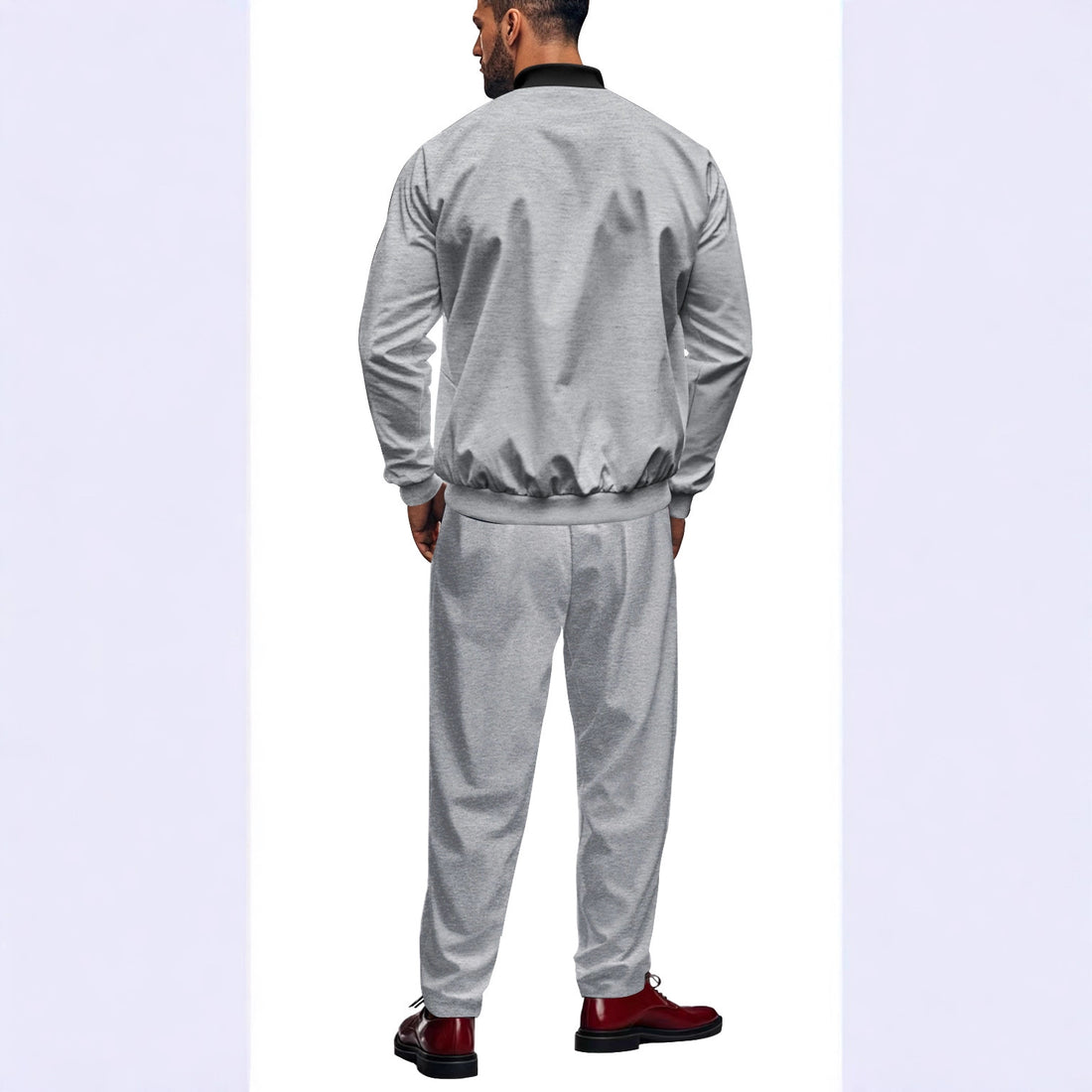 Herren lässiger Bomberjacke und Jogginghose Set – Brevano