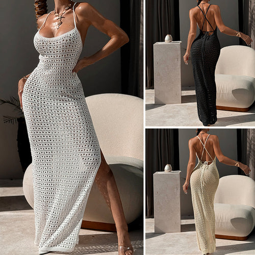 Damen gehäkeltes Maxikleid Echo Archiv