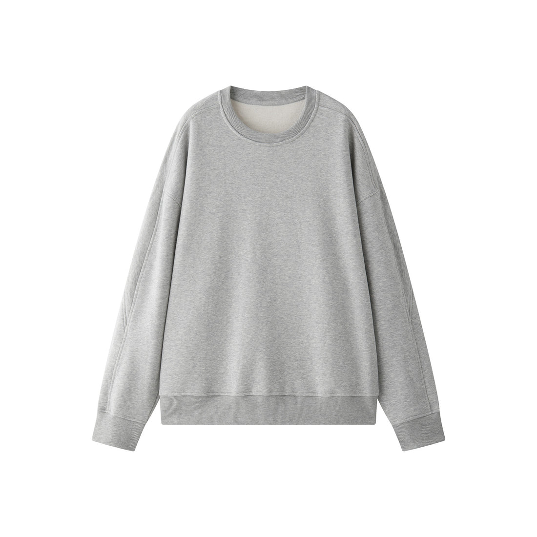 Damen Oversize‑Sweatshirt aus French‑Terry mit überschnittener Schulter und elastischem Saum Echoarchiv