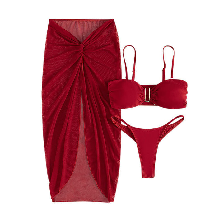 Damen Bikini-Set mit modischem Wickel-Rock Echo Archiv