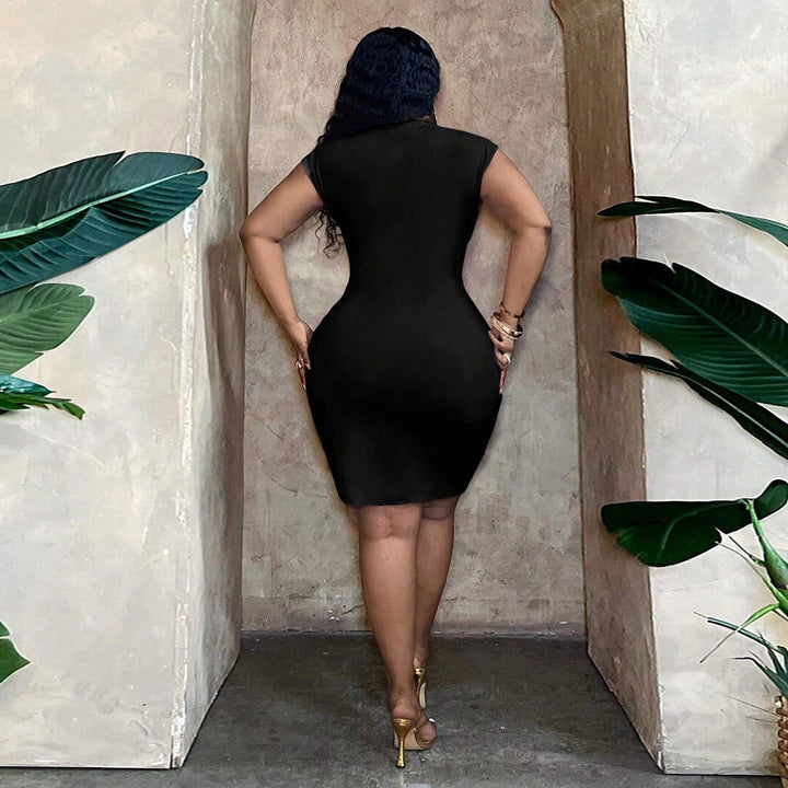 Damen Wickelkleid mit Raffungen und elegantem V-Ausschnitt Echo Archiv
