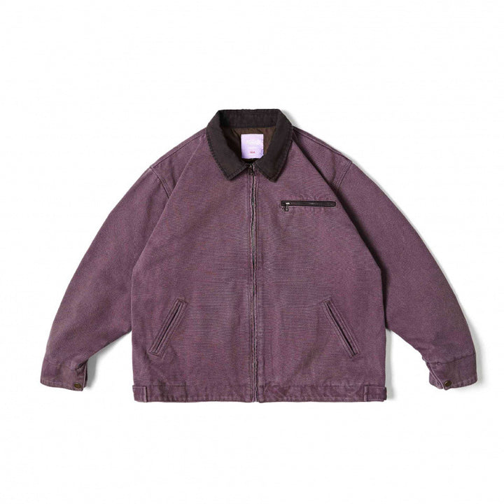 Unisex Weit geschnittene Blousonjacke im Worker‑Look mit Cordkragen und Brustreißverschluss Echo Archiv