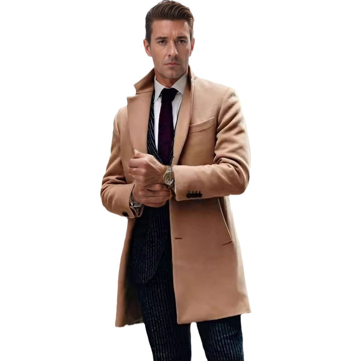Herren eleganter Mantel im klassischen Schnitt Echoarchiv