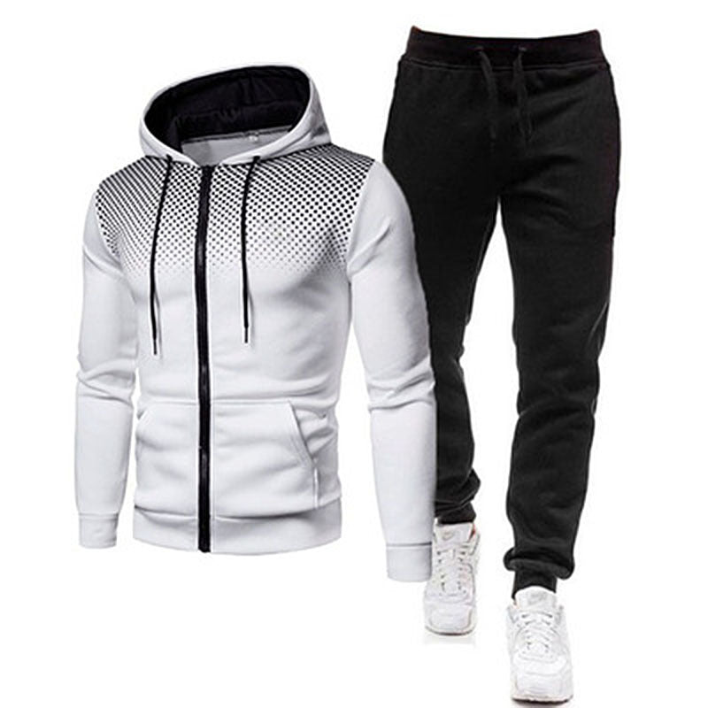 Herren sportliches Hoodie- und Jogginghose-Set mit atmungsaktiver Technologie Echoarchiv