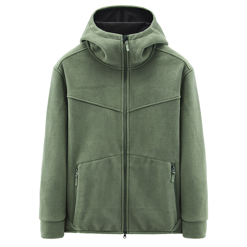 Herren Fleecejacke mit kuscheligem Innenfutter und praktischen Taschen Echoarchiv