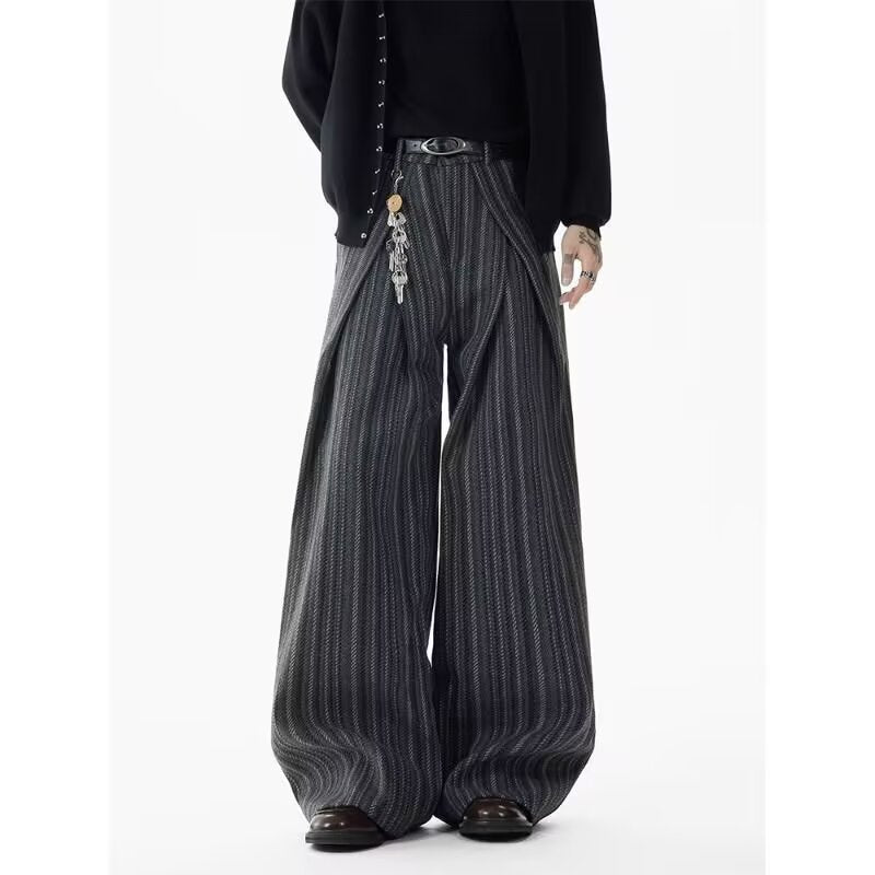 Damen Weitgeschnittene Hochtaillierte Hosen Echoarchiv
