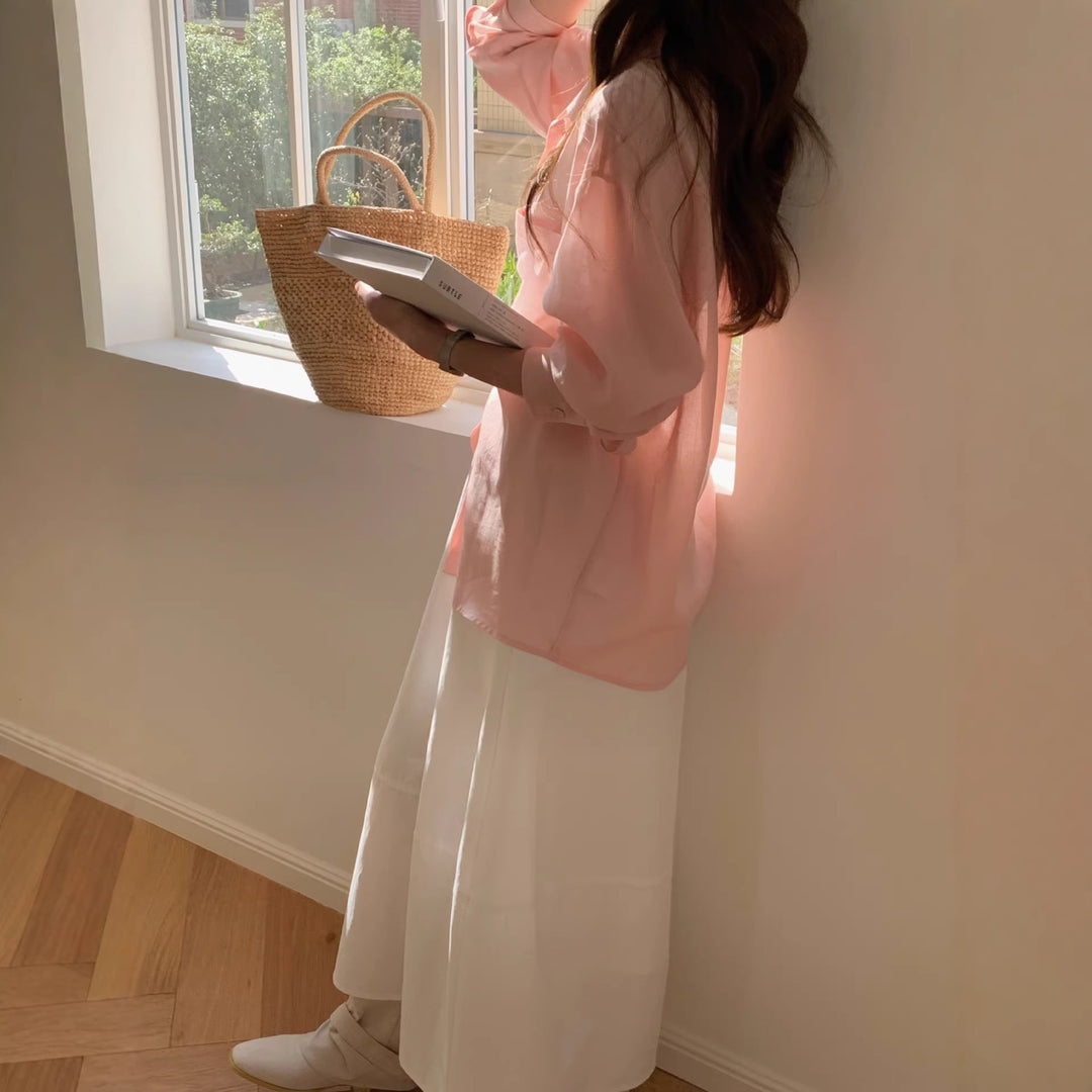 Damen Elegante und Bequeme Langarmbluse Echo Archiv