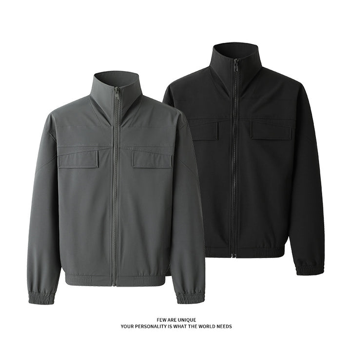 Herren Freizeitjacke mit praktischen Taschen und hohem Kragen Echoarchiv