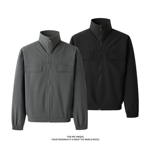 Herren Freizeitjacke mit praktischen Taschen und hohem Kragen Echoarchiv