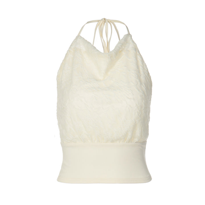Damen Halter-Top mit raffiniertem Stoffmix Echo Archiv