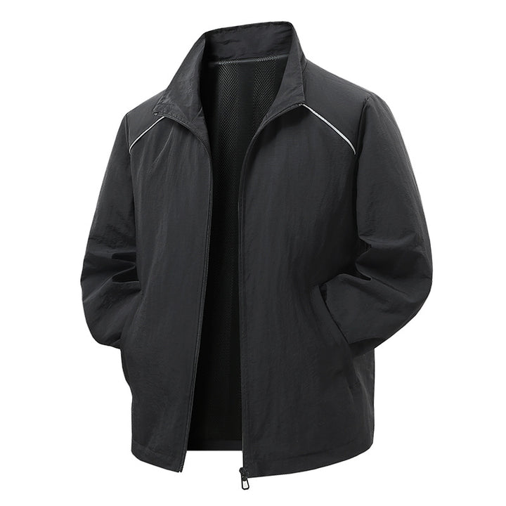 Herren Leichte Wind- und Regenjacke mit Mesh-Innenfutter und reflektierenden Schulterpaspeln Echo Archiv