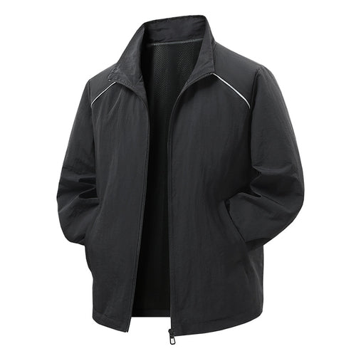Herren Leichte Wind- und Regenjacke mit Mesh-Innenfutter und reflektierenden Schulterpaspeln Echo Archiv