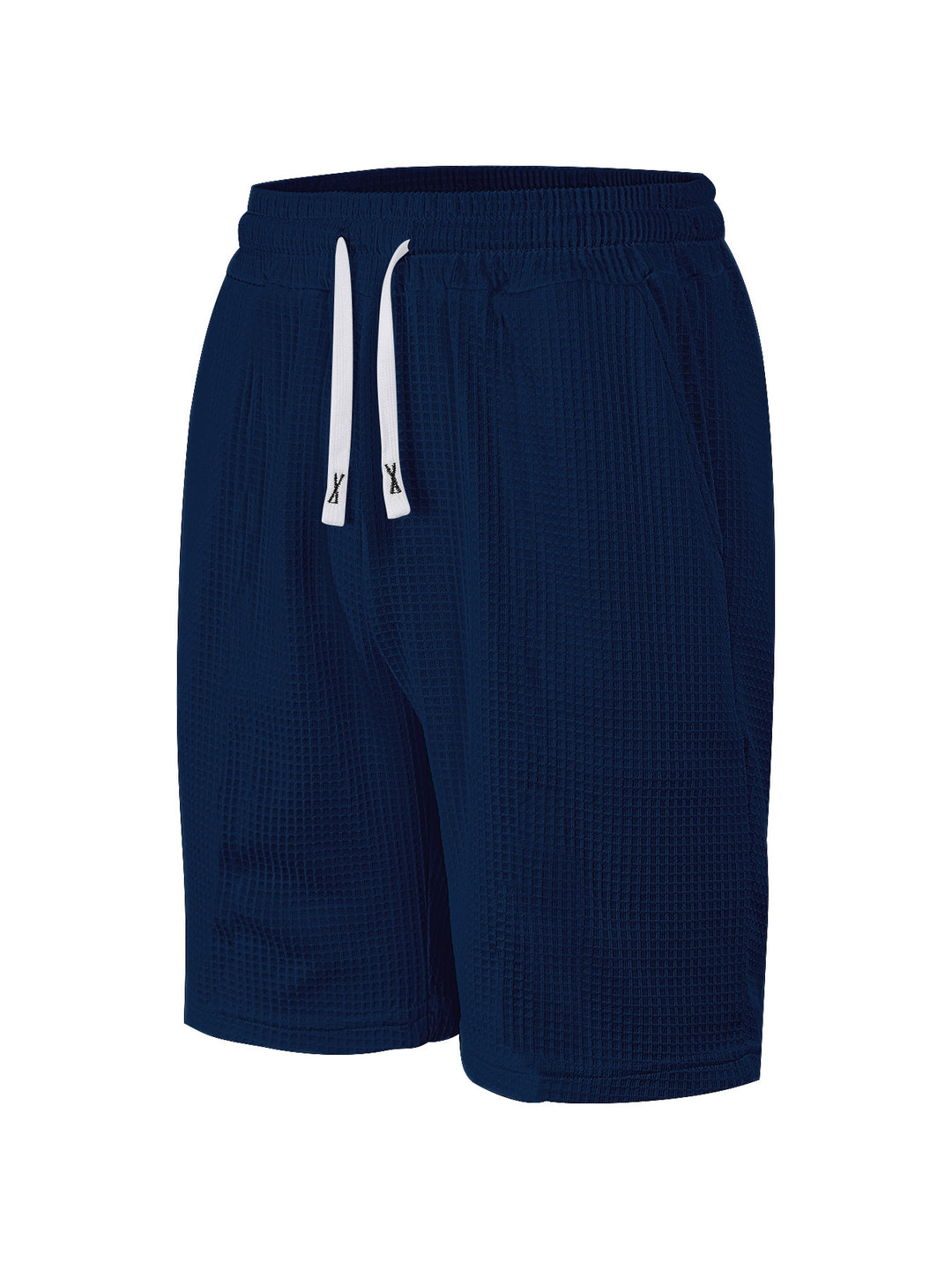 Herren nan atmungsaktive Waffel-Pyjama-Shorts mit elastischem Komfortbund, Tunnelzug und seitlichen Eingrifftaschen Echo Archiv
