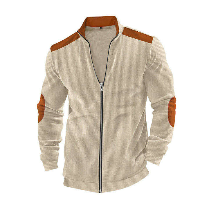 Herren Sportjacke mit modernem Reißverschluss und komfortablen Schulterbesätzen Echoarchiv