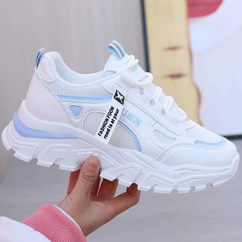 Damen modische Chunky Sneakers mit atmungsaktivem Mesh-Obermaterial und verstärkter Sohle Echo Archiv