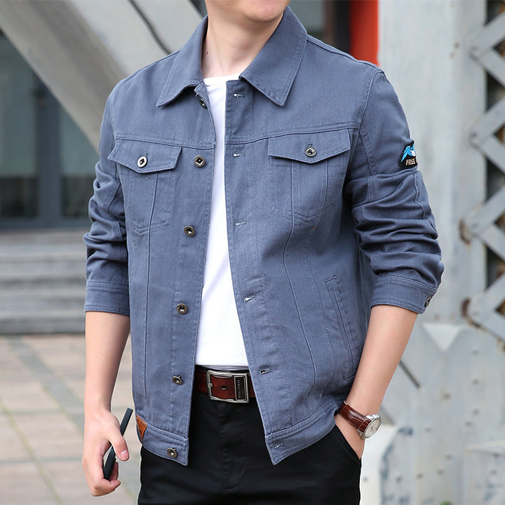 Herren Modische Jeanjacke Echo Archiv
