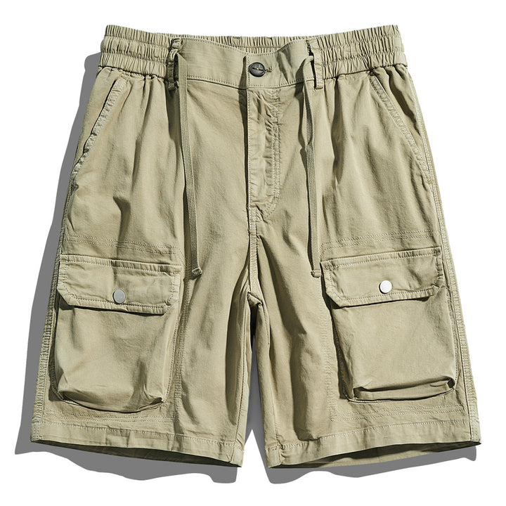 Herren Cargo-Shorts mit elastischem Bund und multifunktionalen Taschen Echoarchiv 1758210123