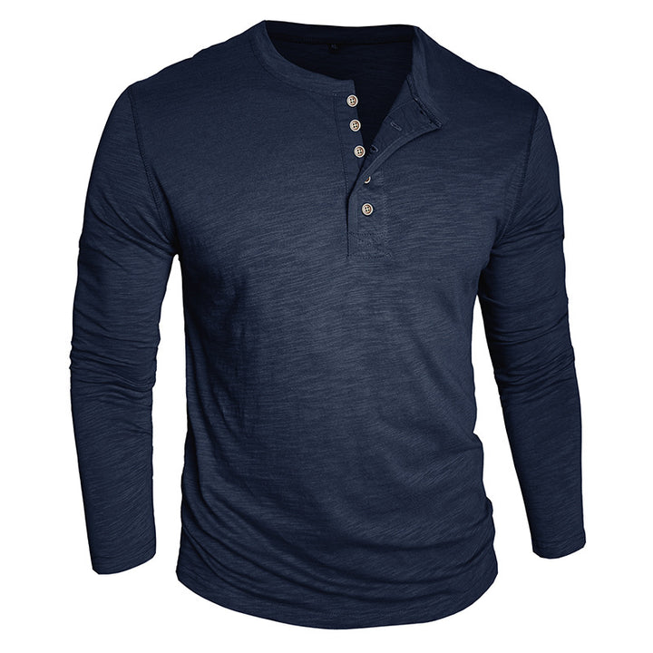 Herren Langarmshirt mit Knopfverschluss Echoarchiv