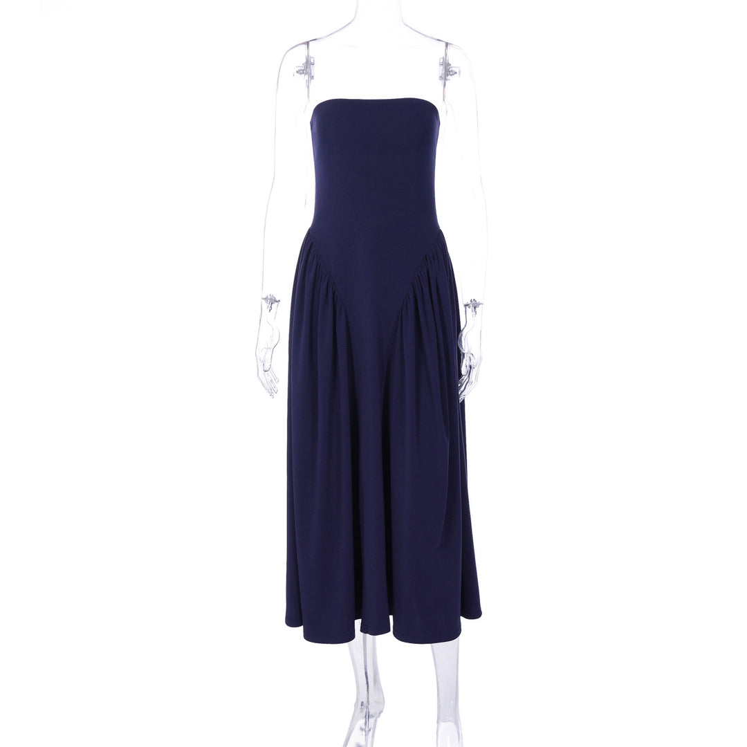 Damen Maxikleid mit schulterfreiem Design und fließendem Schnitt Echo Archiv