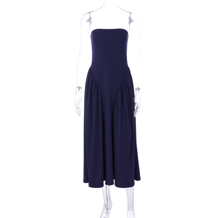 Damen Maxikleid mit schulterfreiem Design und fließendem Schnitt Echo Archiv