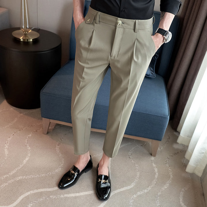 Herren elegante Anzughose mit modernem Schnitt und praktischen Taschen Echoarchiv