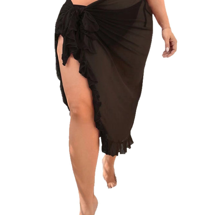 Damen eleganter Strandrock mit Rüschendetails Echo Archiv