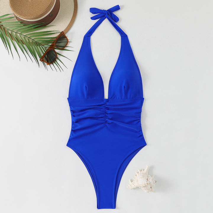 Damen Eleganter Badeanzug mit raffinierten Rüschendetails Echo Archiv