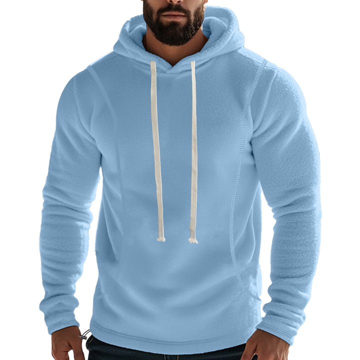 Herren Fleece-Kapuzenpullover mit praktischen Taschen Echoarchiv