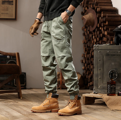 Herren Outdoor-Arbeitshose im Joggerstil mit elastischem Komfortbund, aufgesetzten Rundtaschen und Knöchelreißverschluss Echo Archiv