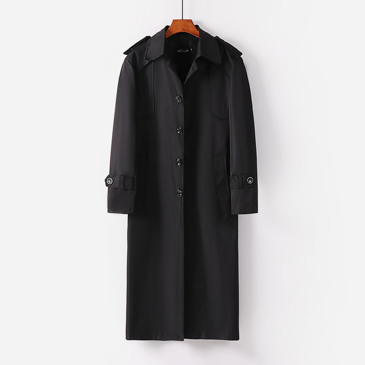 Damen eleganter leichter Trenchcoat mit Epauletten und Knopfleiste Echoarchiv