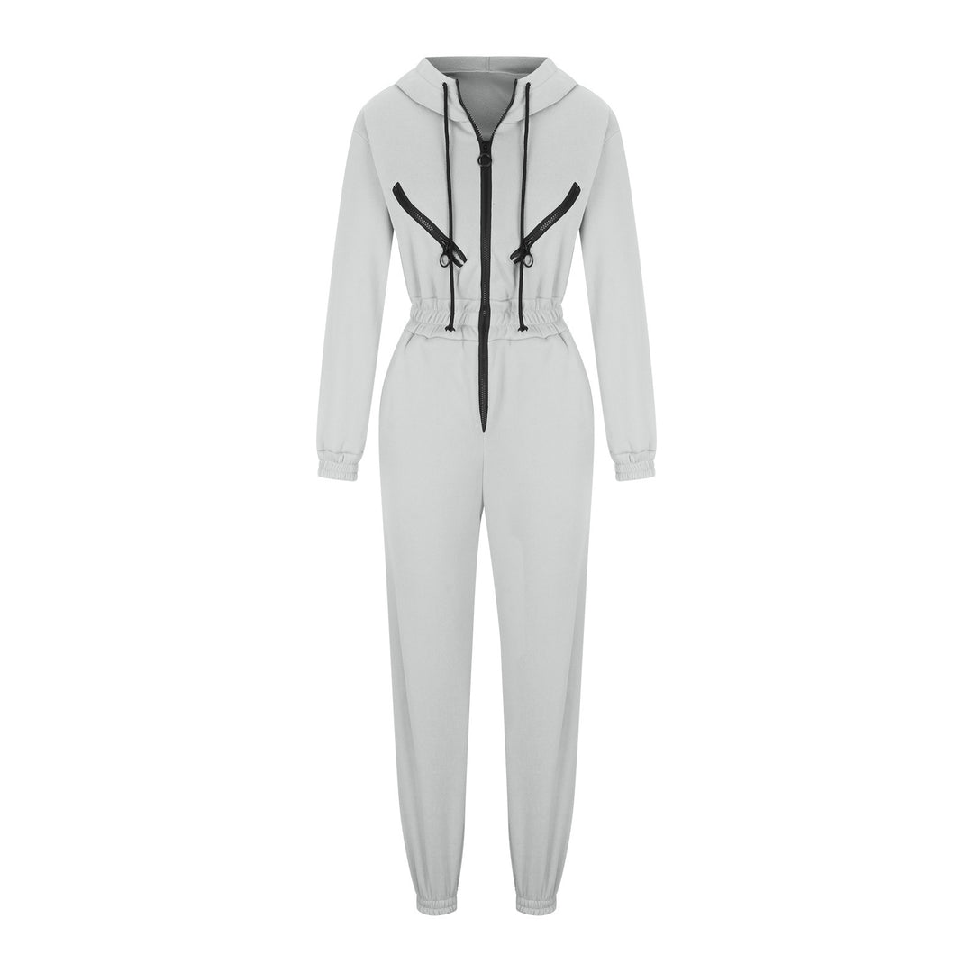 Damen nan kurzes Halbzip-Loungewear-Set mit elastischem Taillenbund und oversized Schnitt Echo Archiv