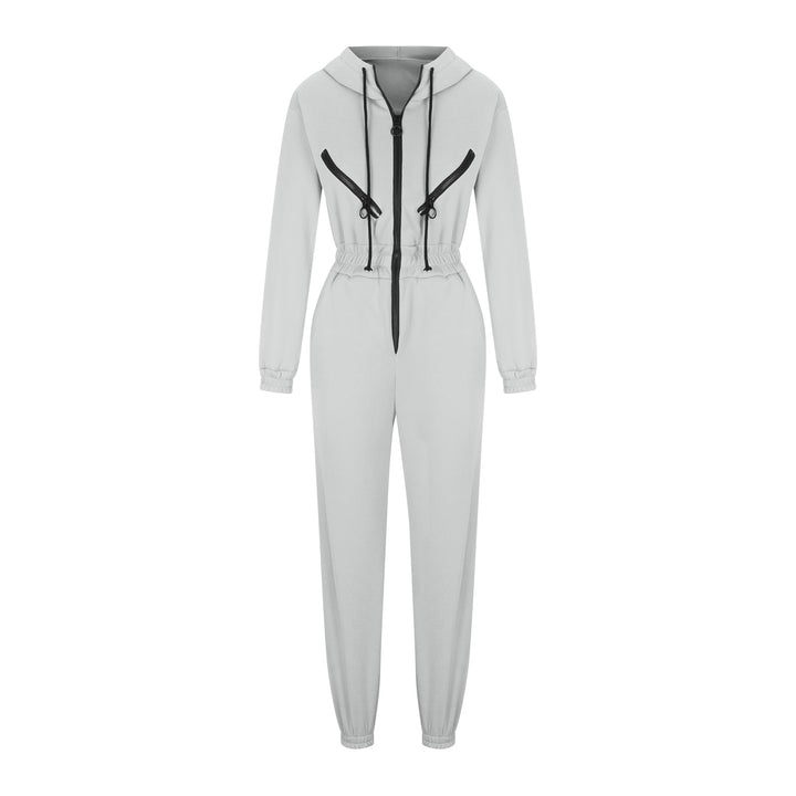 Damen nan kurzes Halbzip-Loungewear-Set mit elastischem Taillenbund und oversized Schnitt Echo Archiv