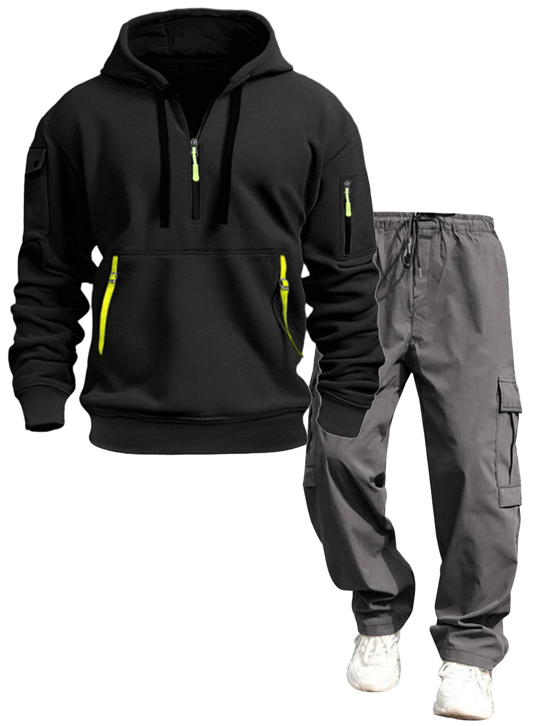 Herren lässiger Kapuzenpullover und Jogginghose Echo Archiv