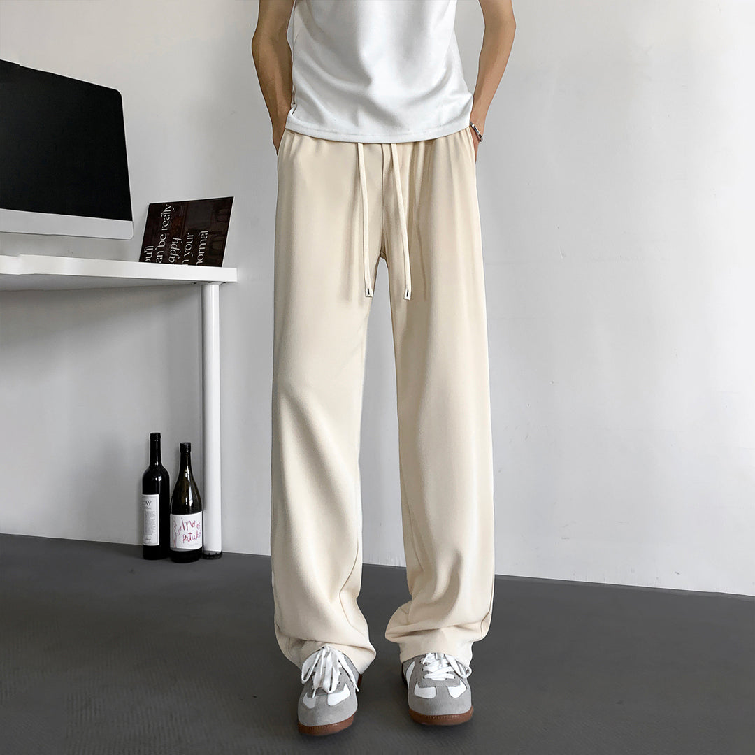 Herren Weite Relaxed-Fit Loungehose mit elastischem Bund und Tunnelzug Echo Archiv