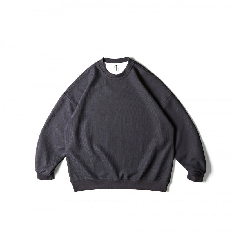 Unisex Weitgeschnittenes Sweatshirt mit Waffelstruktur, Rundhals und gerippten Bündchen Echo Archiv