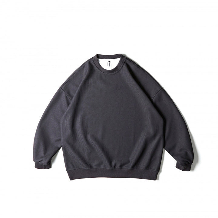 Unisex Weitgeschnittenes Sweatshirt mit Waffelstruktur, Rundhals und gerippten Bündchen Echo Archiv