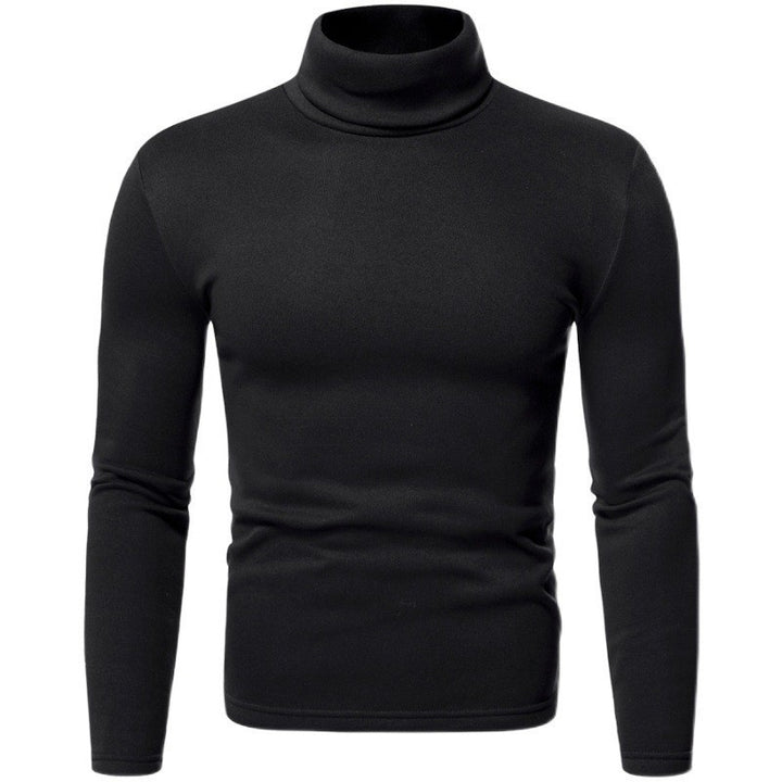 Herren Figurbetonter Rollkragenpullover aus Feinstrick Echo Archiv