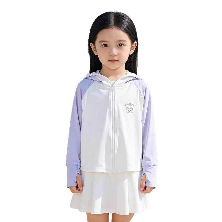 Damen Sommerliche UV-Schutzjacke mit Kapuze Echo Archiv