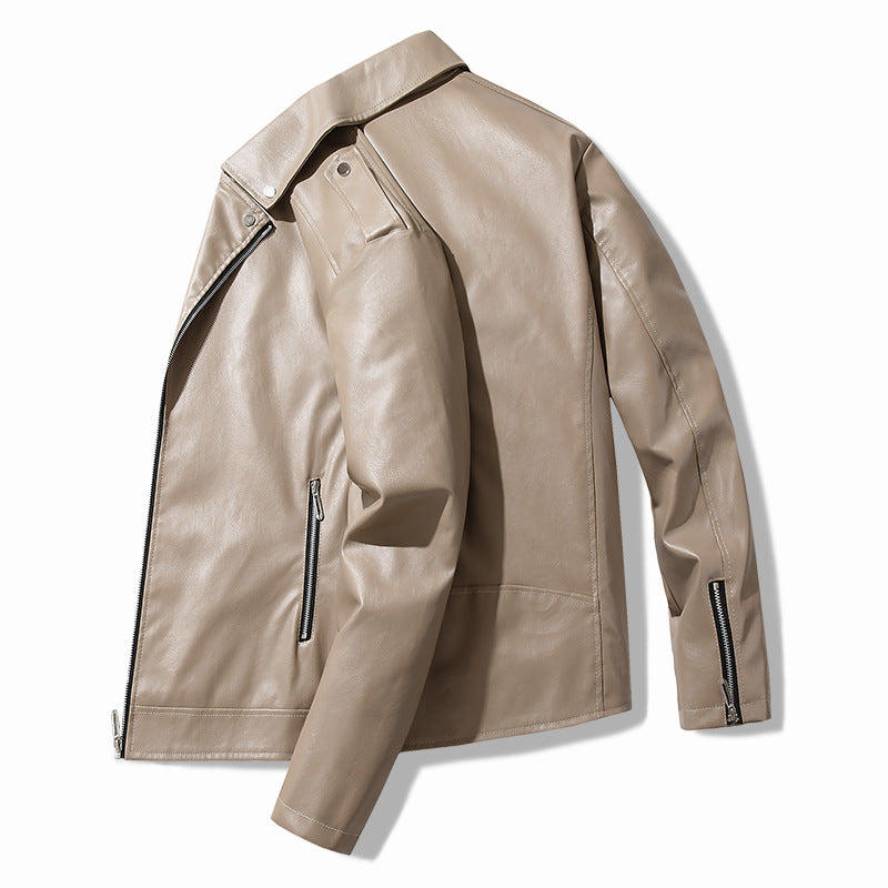 Herren elegante Bikerjacke aus Kunstleder Echoarchiv