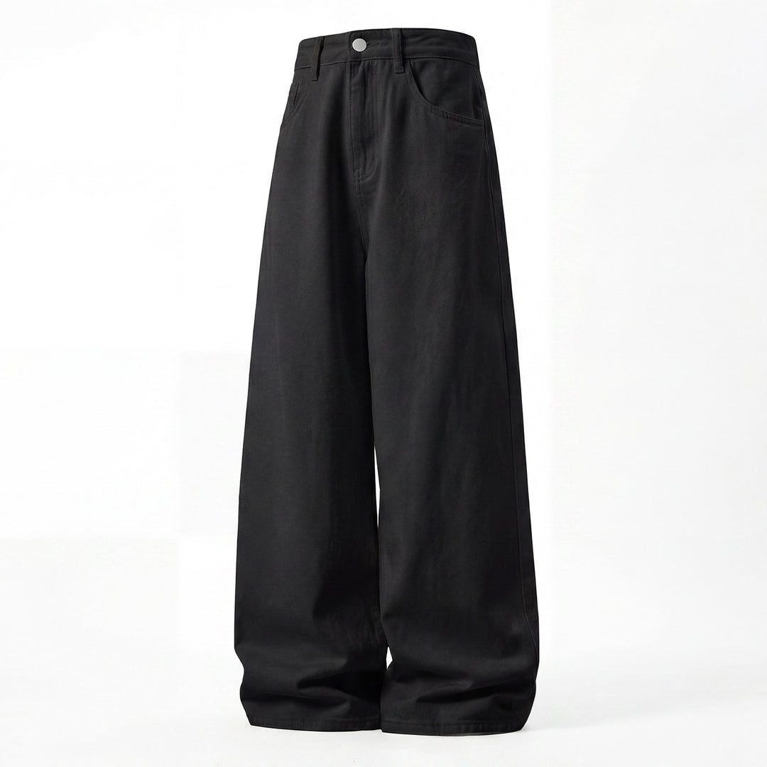 Damen Weite Palazzo-Jeans mit hoher Taille, minimalistischer Five‑Pocket‑Silhouette Echo Archiv