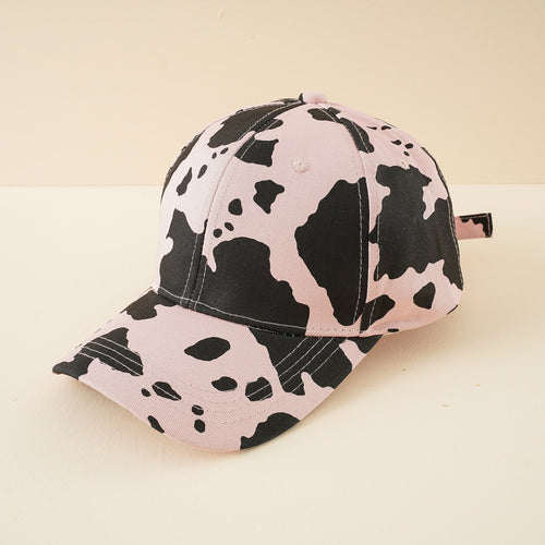 Damen Baseballcap mit verstellbarem Riemen und Kuhmuster – Avérine