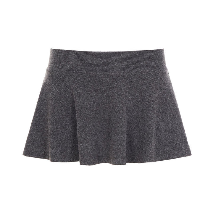 Damen Plissierter Minirock aus weichem Baumwollmix mit elastischem Bund Echo Archiv