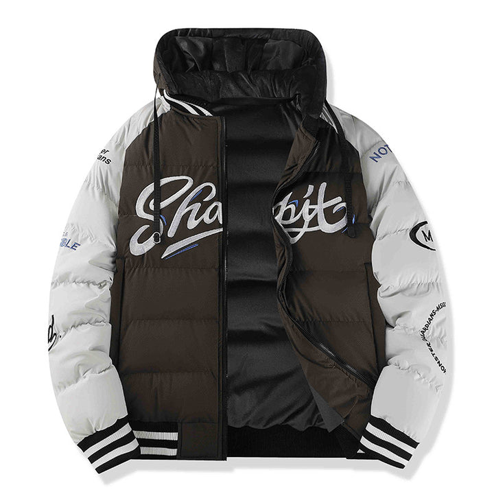Herren Sportliche Steppjacke mit hohem Kragen und Reflektierenden Details Echo Archiv