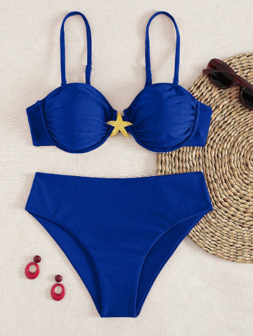 Damen Balconette-Bikini mit dekorativen Sternen Echo Archiv