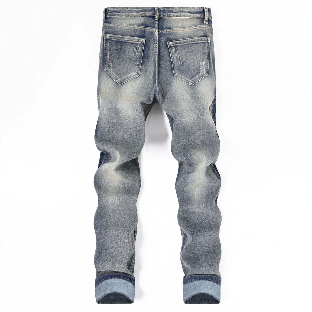 Herren Modische Jeans mit besonderen Nähten Echoarchiv