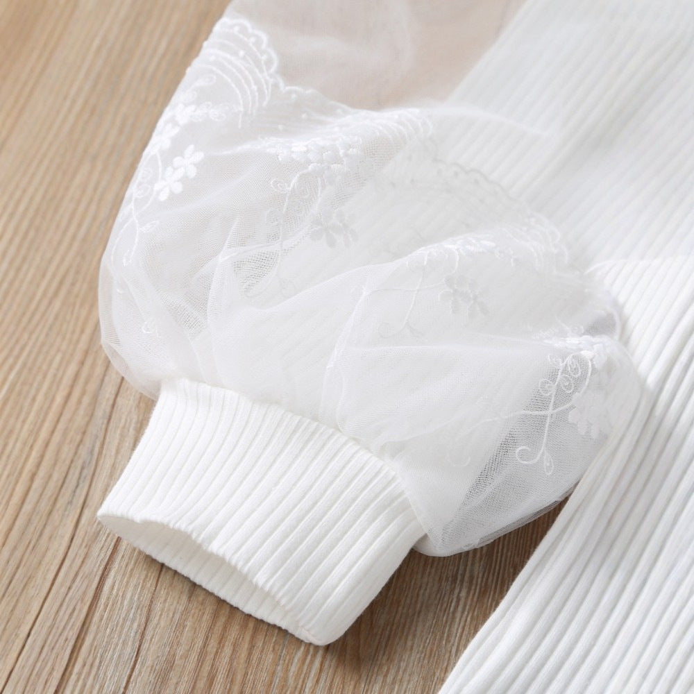 Damen schicke Bluse mit voluminösen Tüllärmeln Echo Archiv