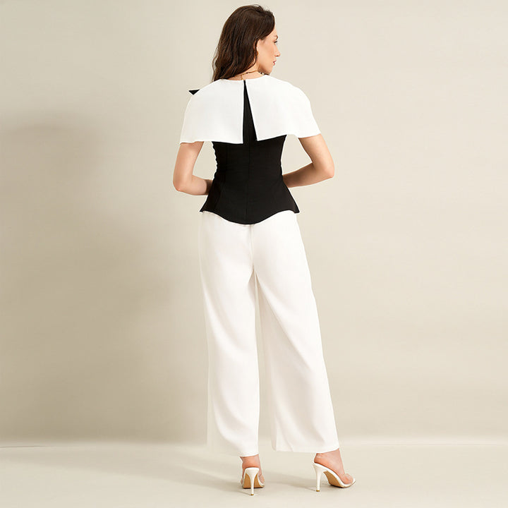 Damen Elegantes Top mit asymmetrischen Ärmeln Echo Archiv