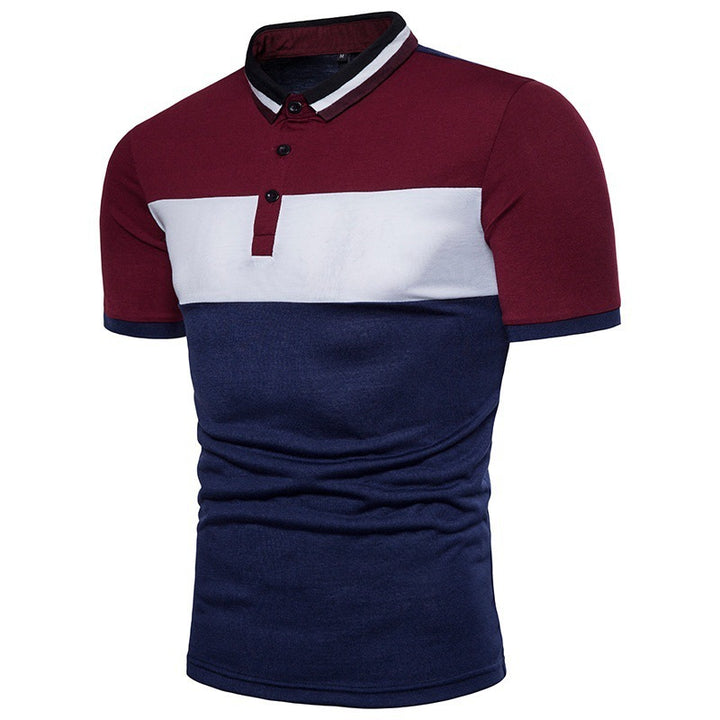 Herren Polohemd mit modernem Blockstreifen-Design und hochwertiger Baumwolle Echoarchiv
