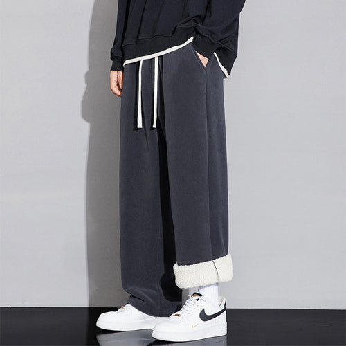 Herren Gemütliche und weite Fleece-Hose